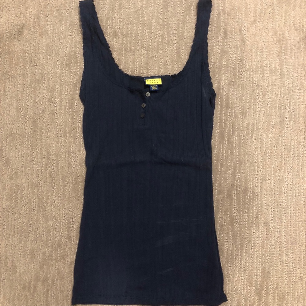 NWOT Aeropostale navy 3 button tank